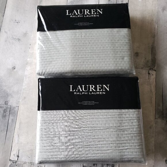 NWT - Lauren Ralph Lauren Spencer Matelasse Quilted Sham, European – Sage - Picture 1 of 4